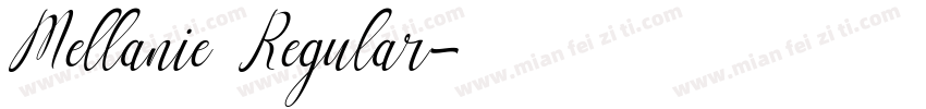 Mellanie Regular字体转换